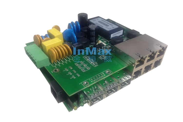 i609A-PCBA  6+3G口 嵌入式增强网管型工业以太网交换机